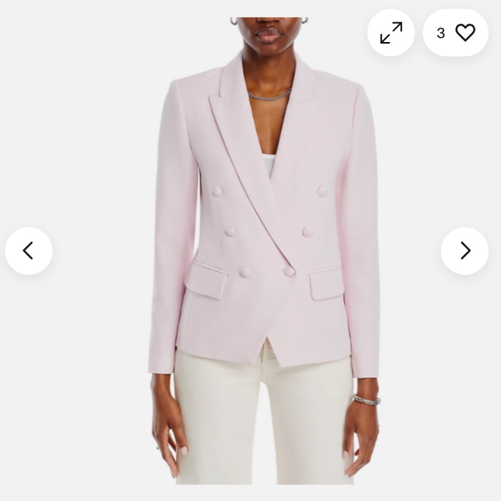 L'Agence Kenzie Blazer - Lilac Snow, size 6